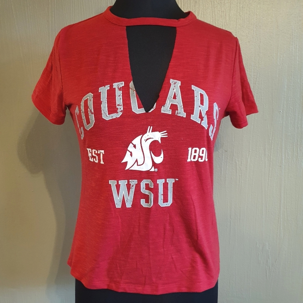 WSU cougars college tee shirt top - Picture 2 of 5